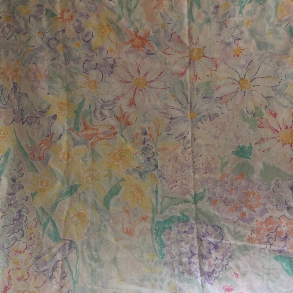 Claude Monet (FULL) VINTAGE FLORAL SHEET